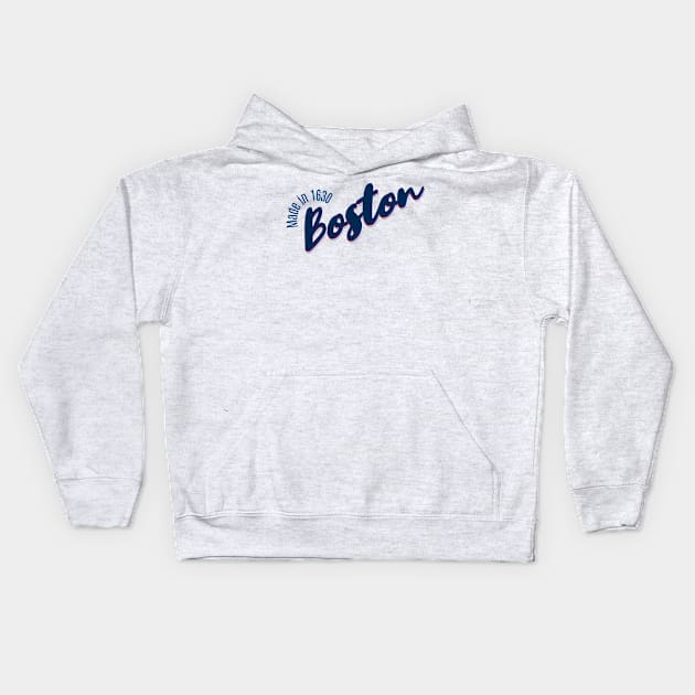 Boston in 1630 Kids Hoodie by LB35Y5